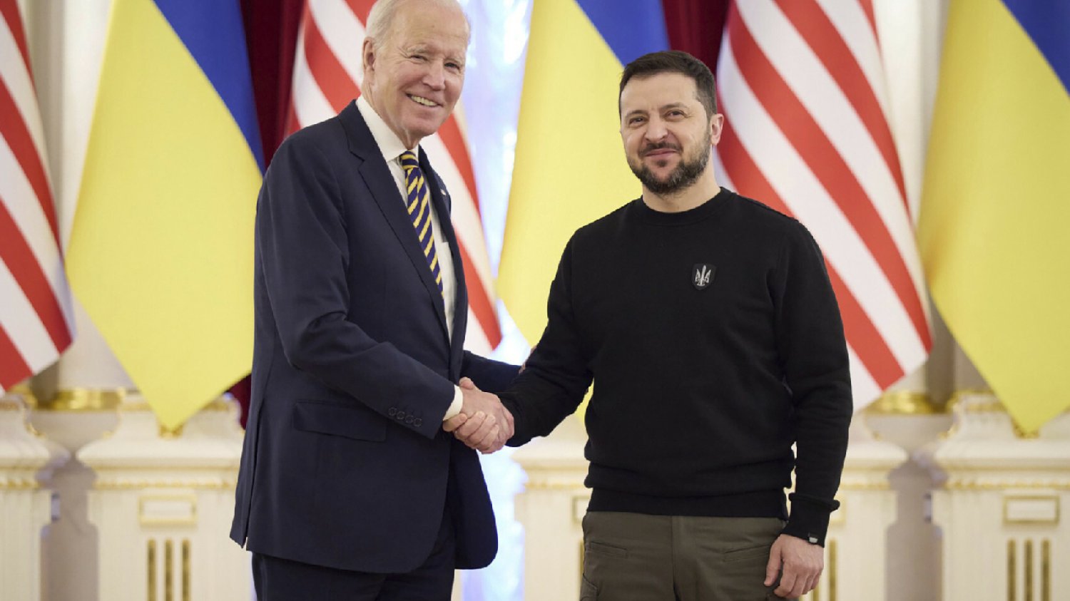 Joe Biden w Kijowie. Wystąpienie z Wołodymyrem Zełenskim.