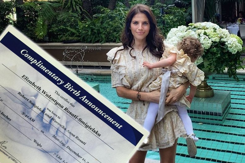 Weronika Rosati pokazała na Instagramie akt urodzenia córki