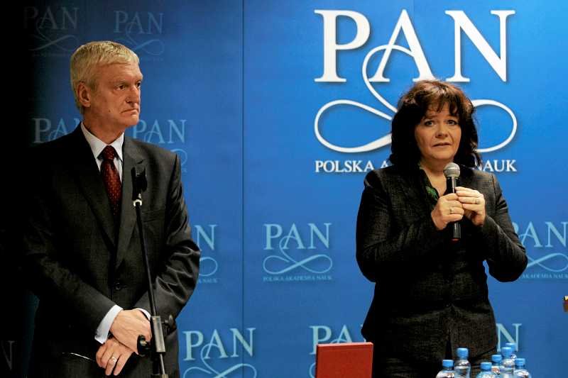 Prof. Michał Kleiber i prof. Barbara Kudrycka