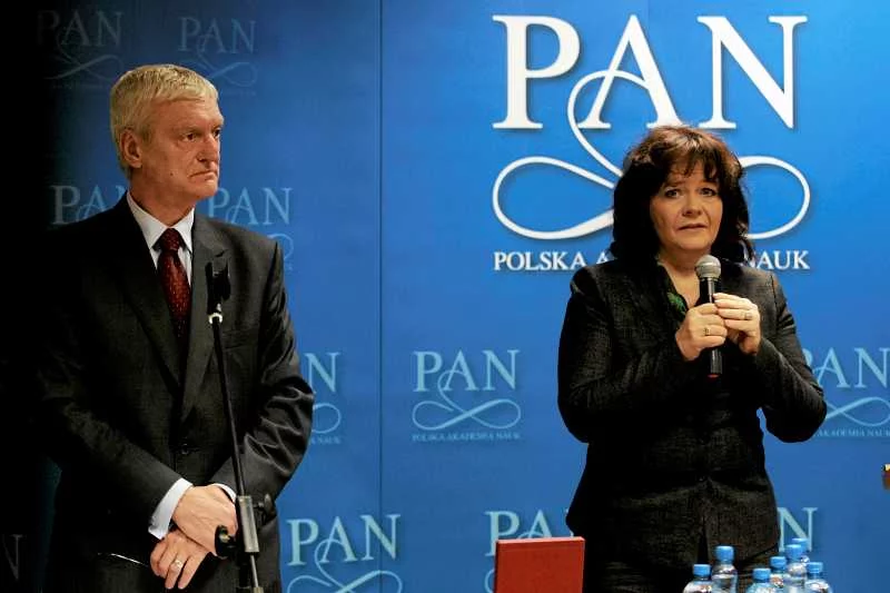 Prof. Michał Kleiber i prof. Barbara Kudrycka