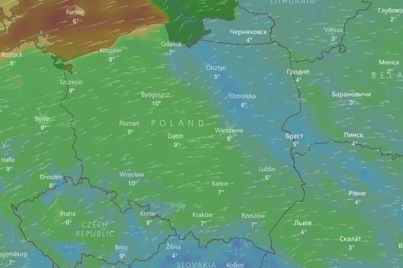 Wydano ostrzeżenia przed silnym wiatrem. Uważać muszą mieszkańcy północnej Polski.