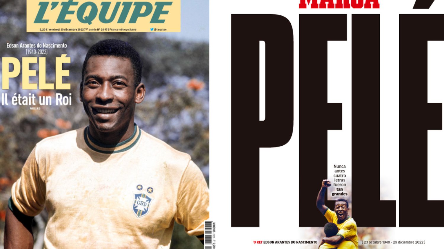 Pele znalazł się na pierwszych stronach m.in. w hiszpańskiej "Marce" czy francuskim "L’Équipe".