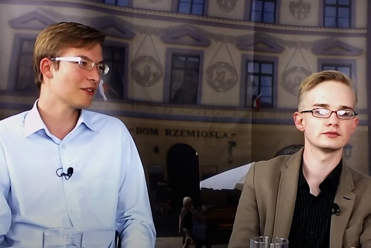 Szymon Dziubicki i Piotr Patkowski w czasach studenckich