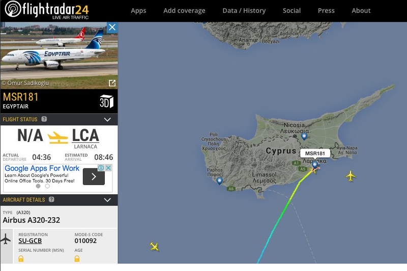 Egipski samolot uprowadzony