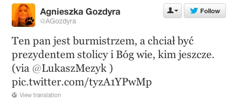 Wypowiedź Agnieszki Gozdyry na wypowiedź Piotra Guziała