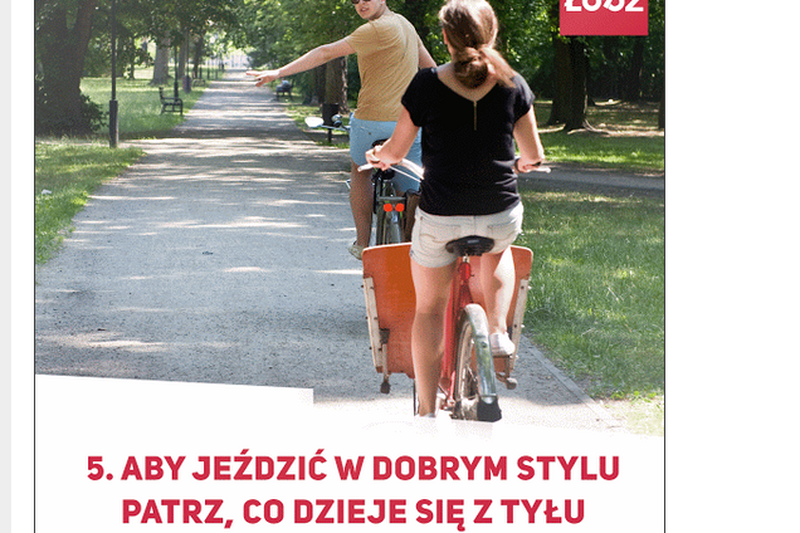 Fundacja z Łodzi stworzyła "śmieszny" poradnik dla rowerzystów