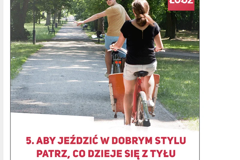 Fundacja z Łodzi stworzyła "śmieszny" poradnik dla rowerzystów