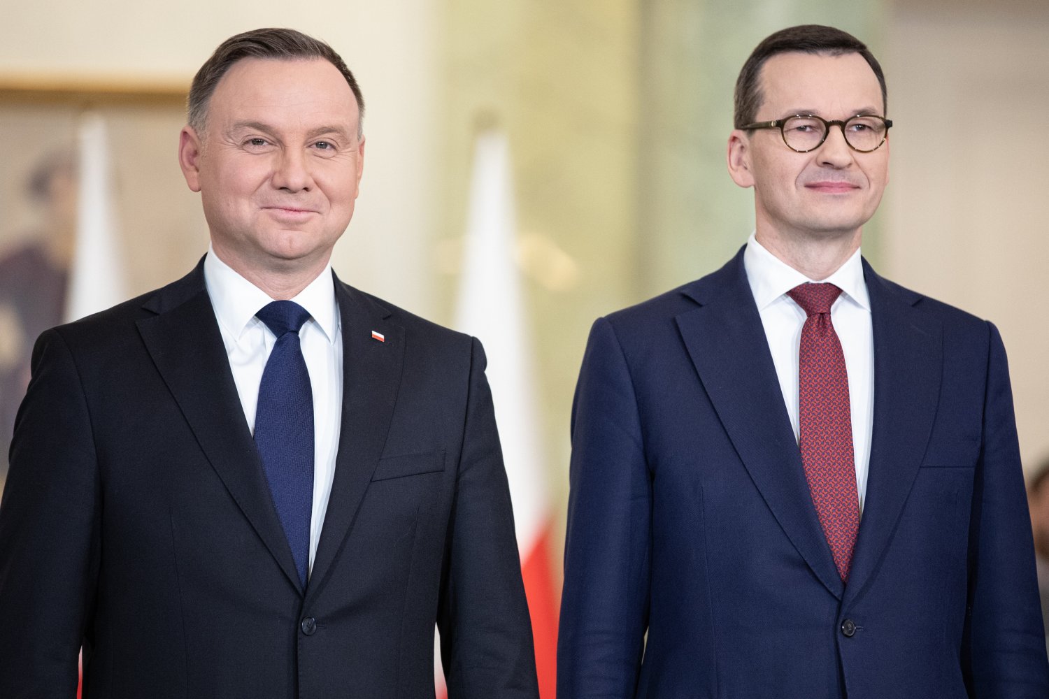 Prezydent Andrzej Duda i premier Mateusz Morawiecki.