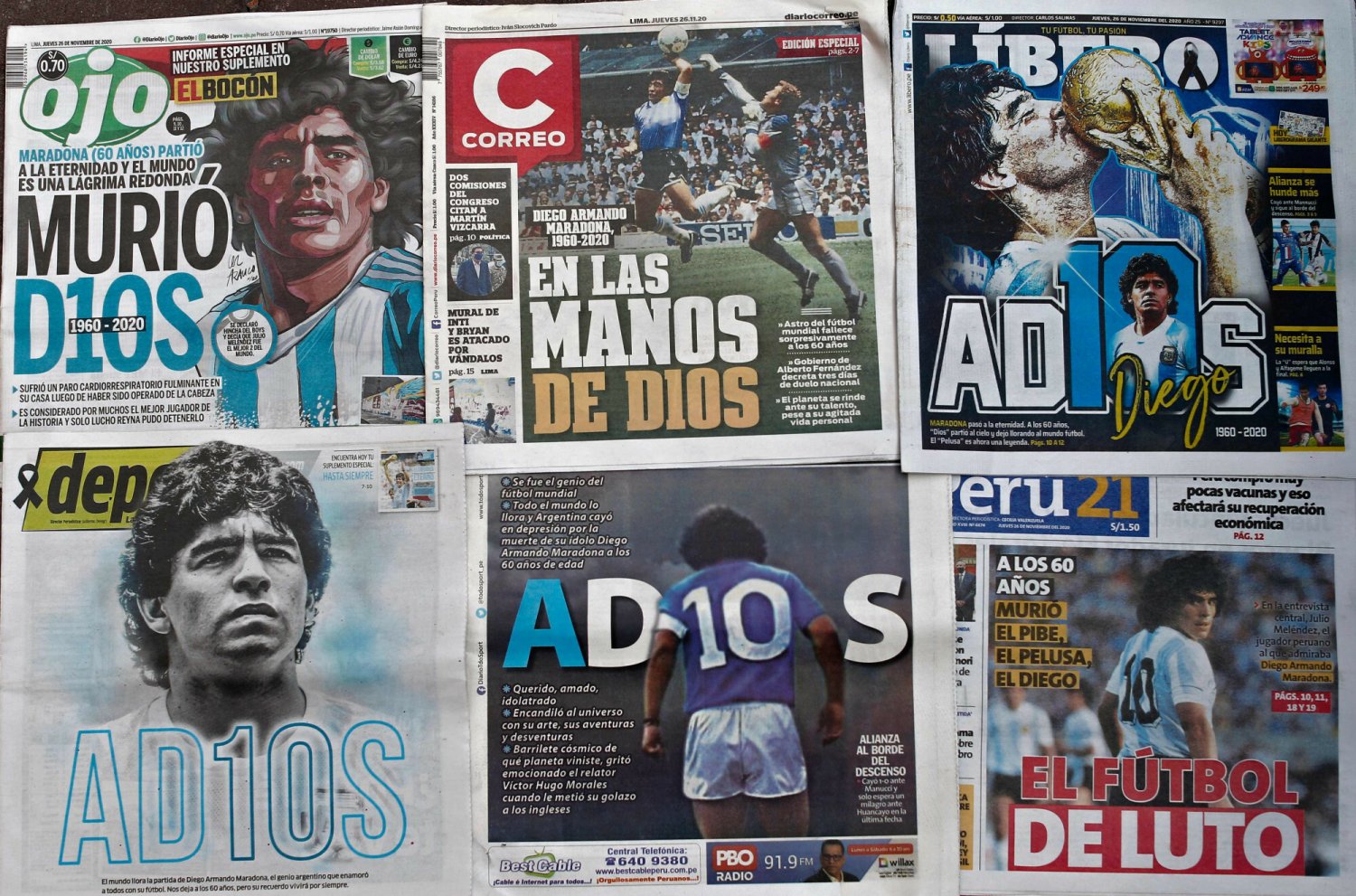 Tak media przed rokiem żegnały "Boskiego Diego", dziś rusza proces ws. jego śmierci