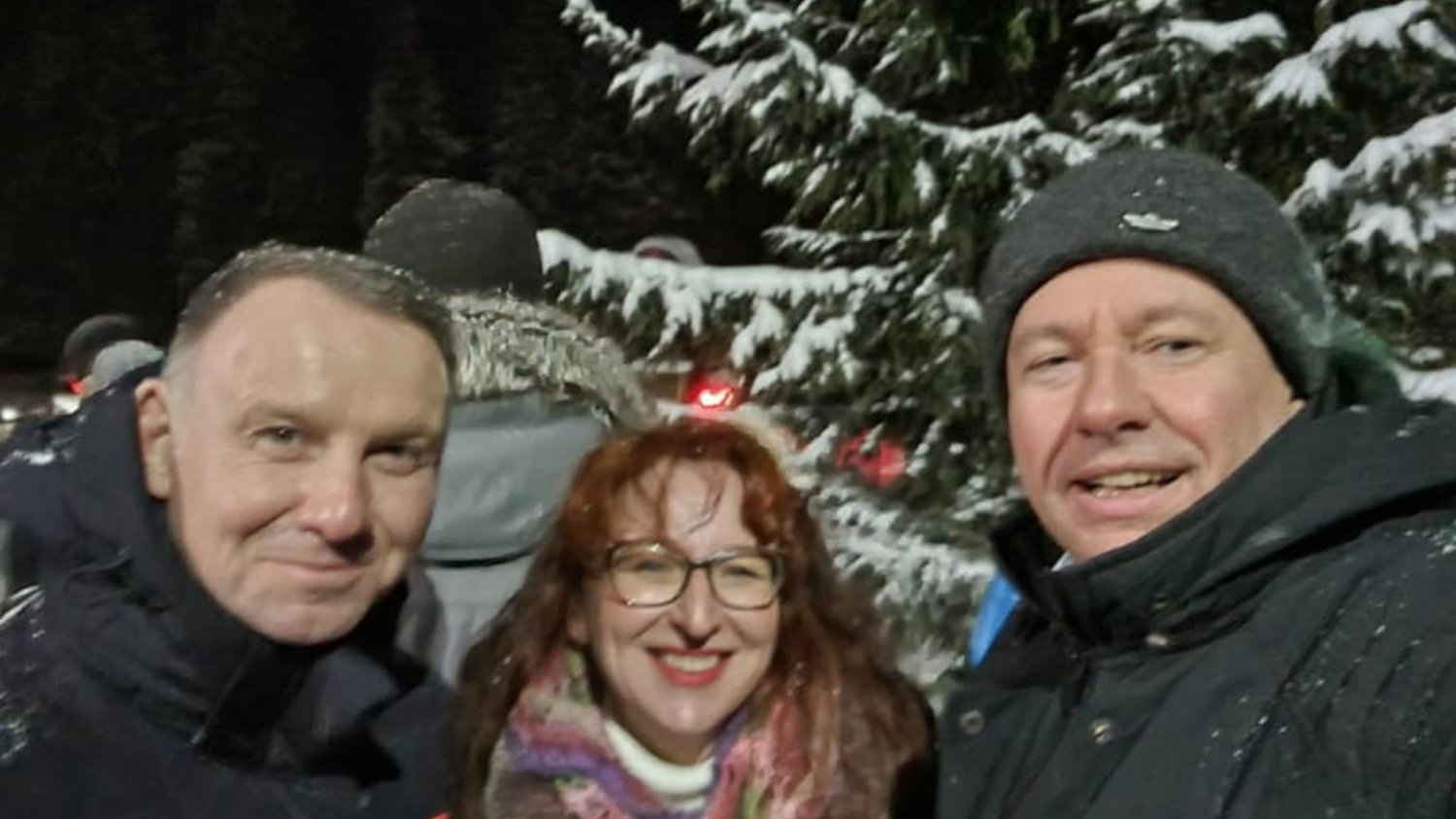 Andrzej Duda zabrał dyplomatów w góry. Na zdjęciu z ambasadorem Izraela w Polsce.