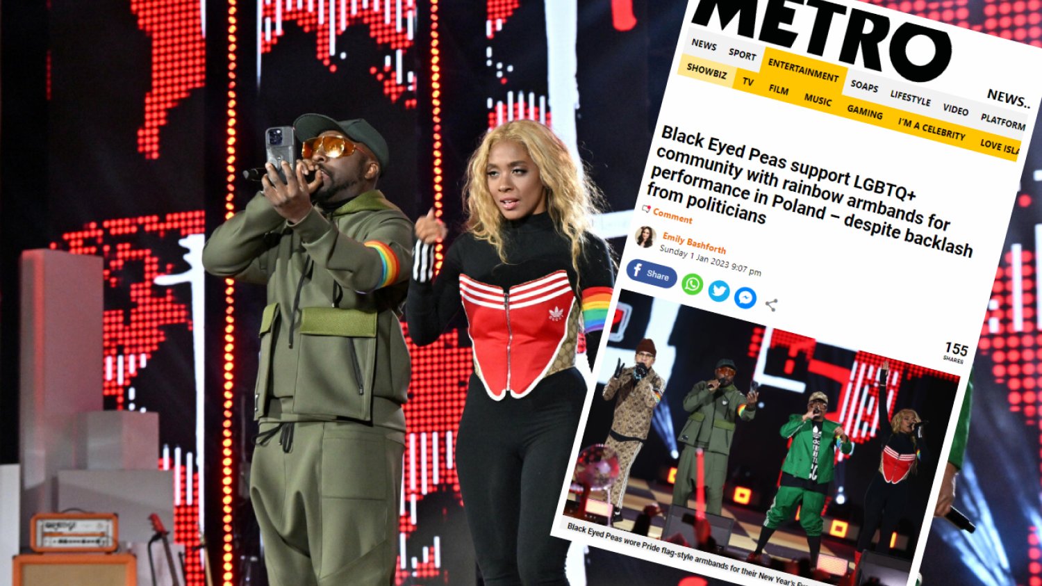 Black Eyed Peas dali czadu. Zagraniczne media cytują polskich polityków