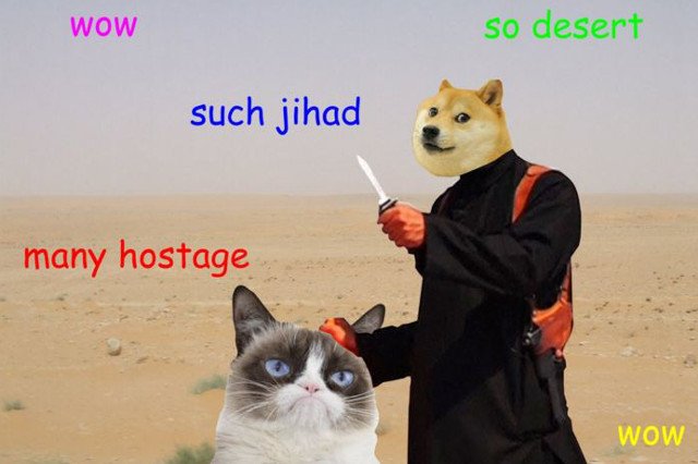 Przeróbki grafik ISIS z okazji "dnia trolla".