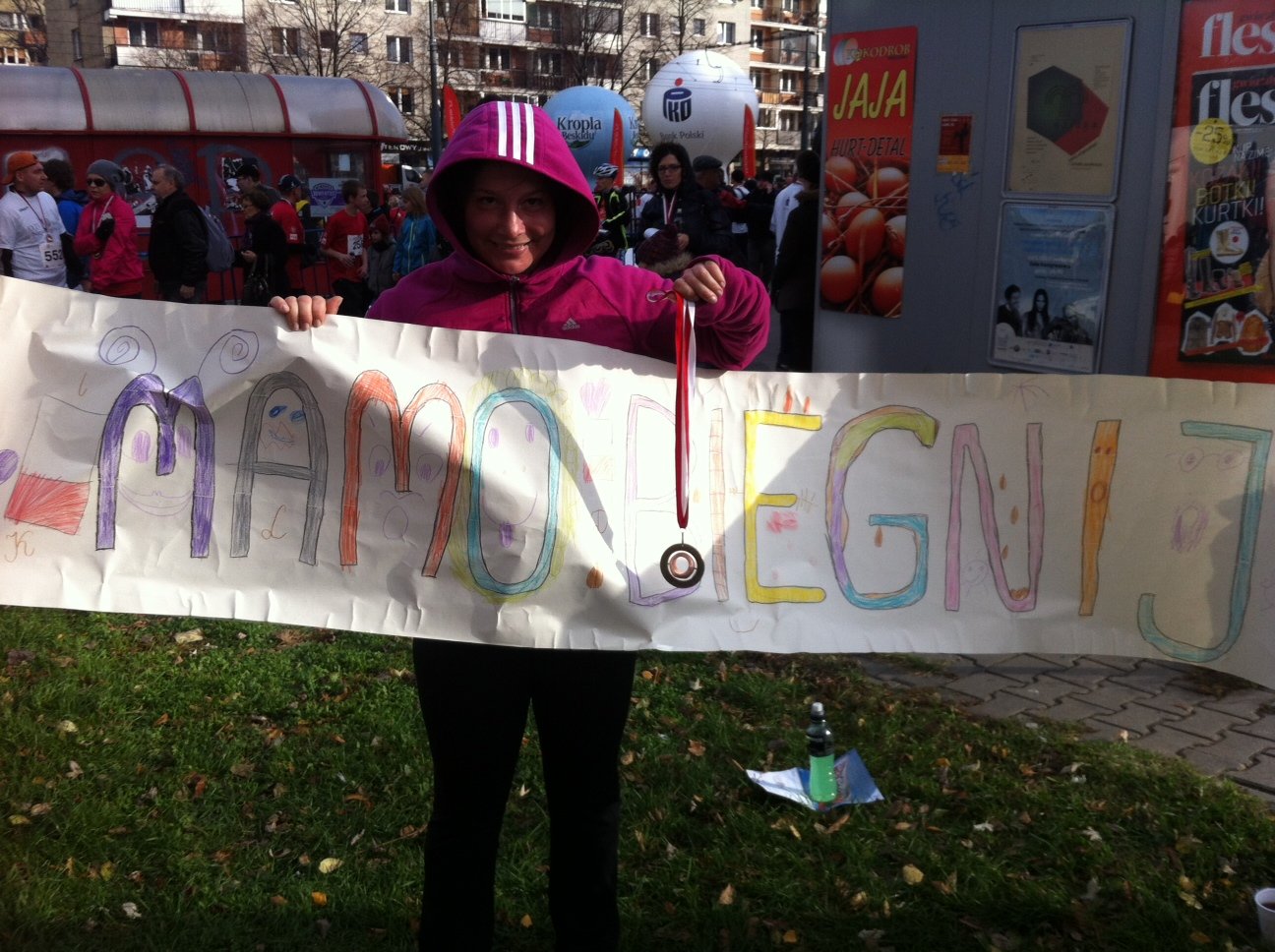 Niespodzianka na mecie:)