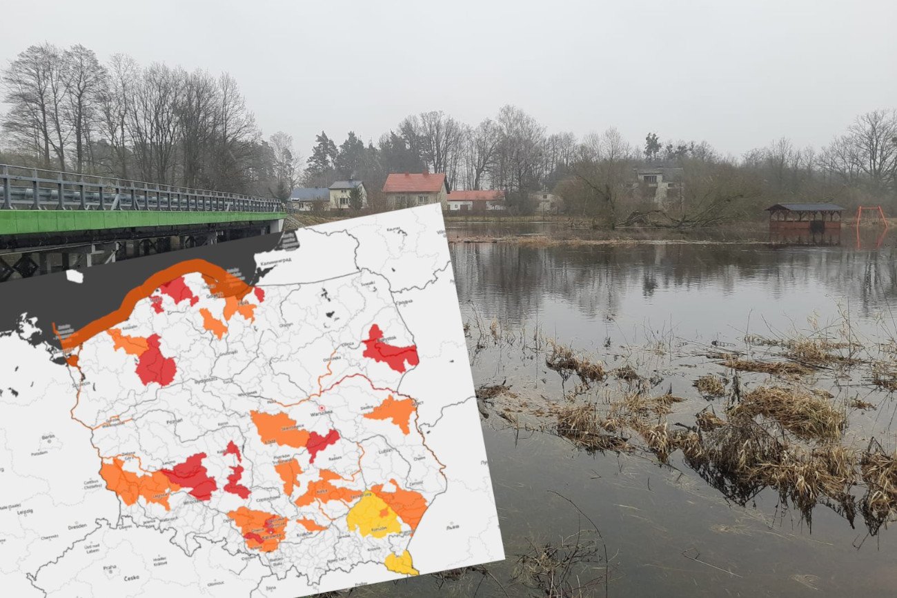 IMGW wydało alerty dotyczące podtopień i wysokiej wody.