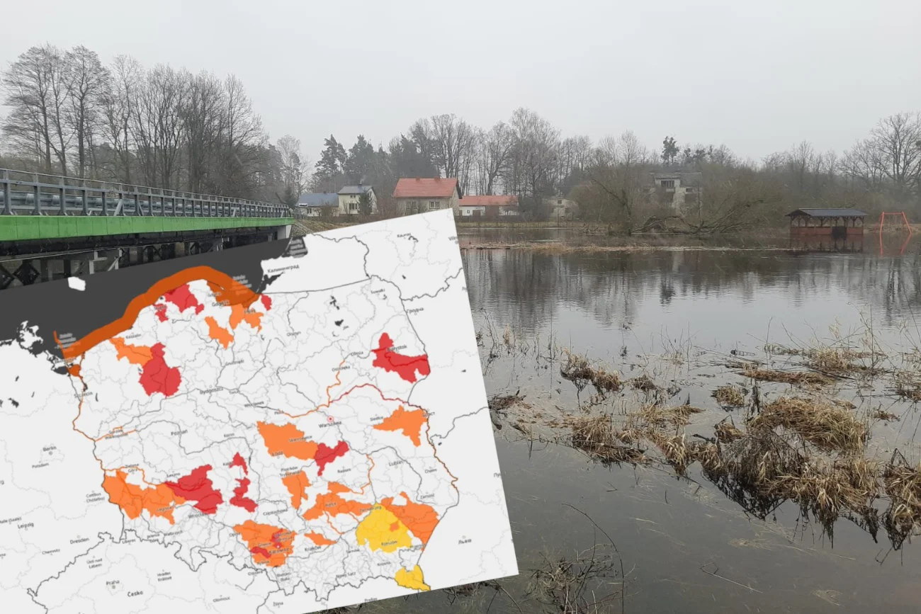IMGW wydało alerty dotyczące podtopień i wysokiej wody.