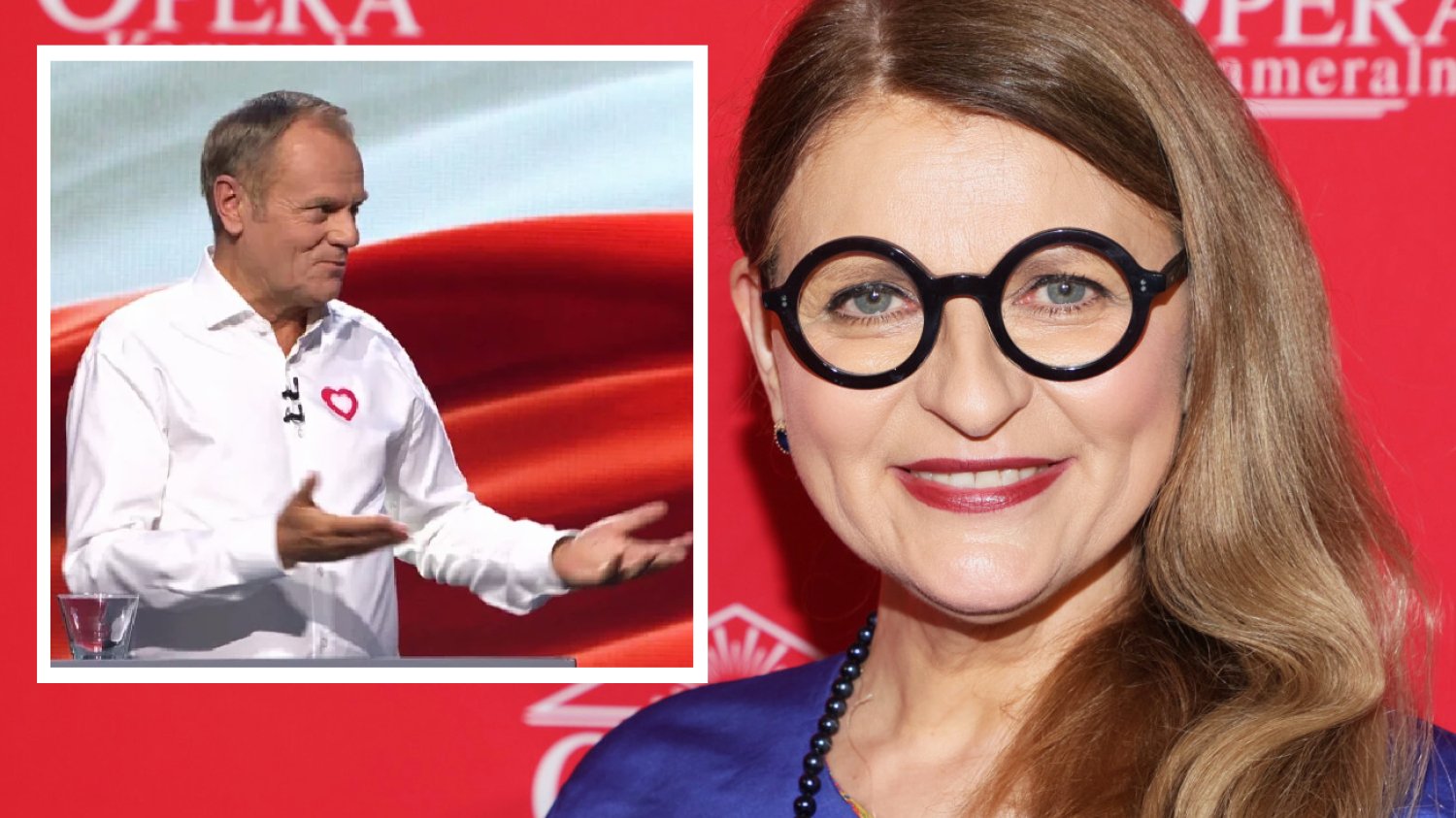 Kamińska-Radomska skrytykowała wygląd Tuska podczas debaty. Ostra ocena