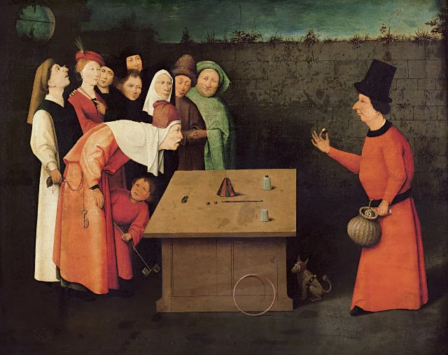 Magiczne sztuczki uwiecznił na swoich płótnach Hieronim Bosch