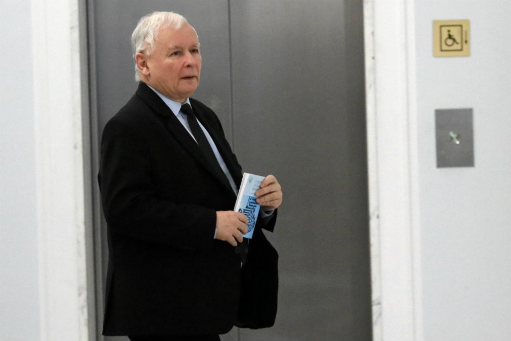 Jarosław Kaczyński w Sejmie 30 stycznia, już po opublikowaniu "Taśm Kaczyńskiego".