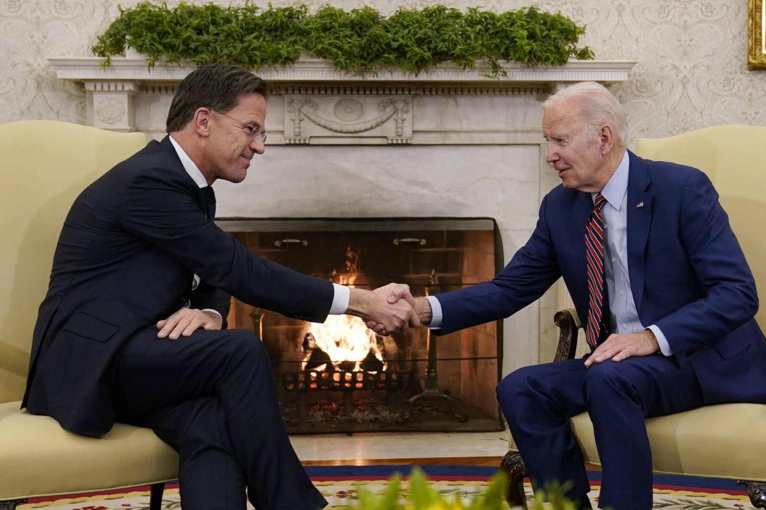 Premier Holandii i prezydent USA w Waszyngtonie.