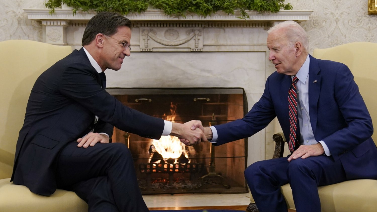 Premier Holandii i prezydent USA w Waszyngtonie.