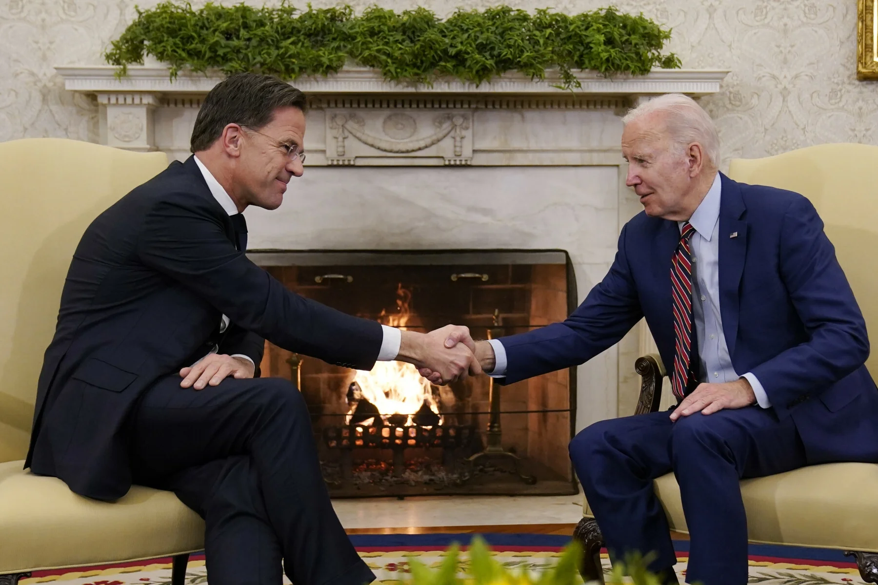 Premier Holandii i prezydent USA w Waszyngtonie.