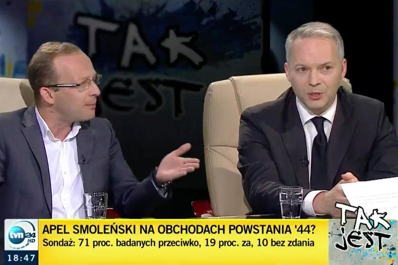 Jacek Żalek nie widzi powodu, dla którego podczas obchodów wybuchu Powstania warszawskiego apel smoleński ma nie być odczytany.