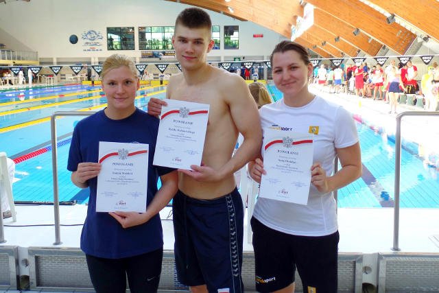 Joanna Mendak, Rafał Kalinowski, Anna Omielan - stypendystka Renault Handisport Team