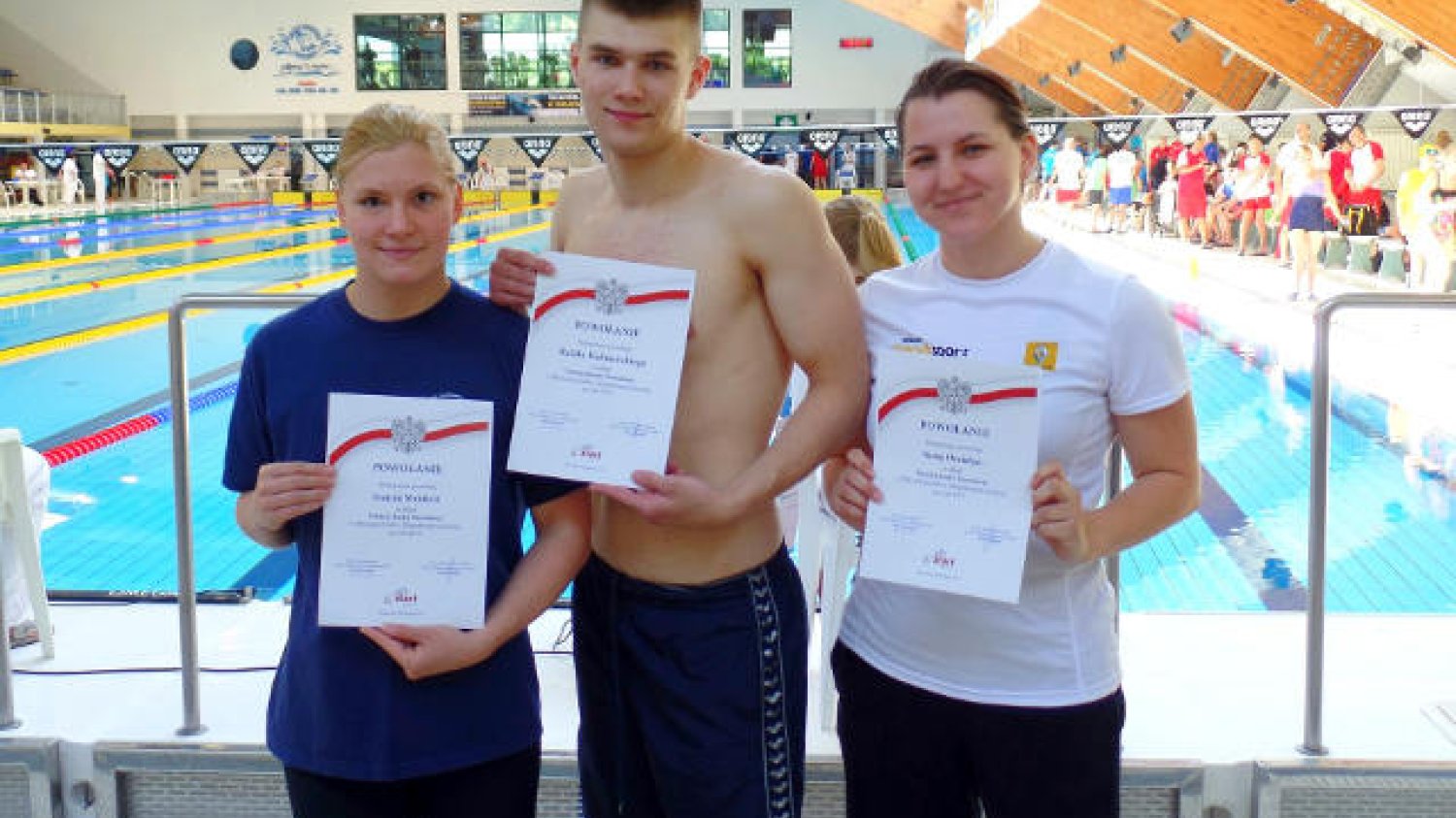 Joanna Mendak, Rafał Kalinowski, Anna Omielan - stypendystka Renault Handisport Team