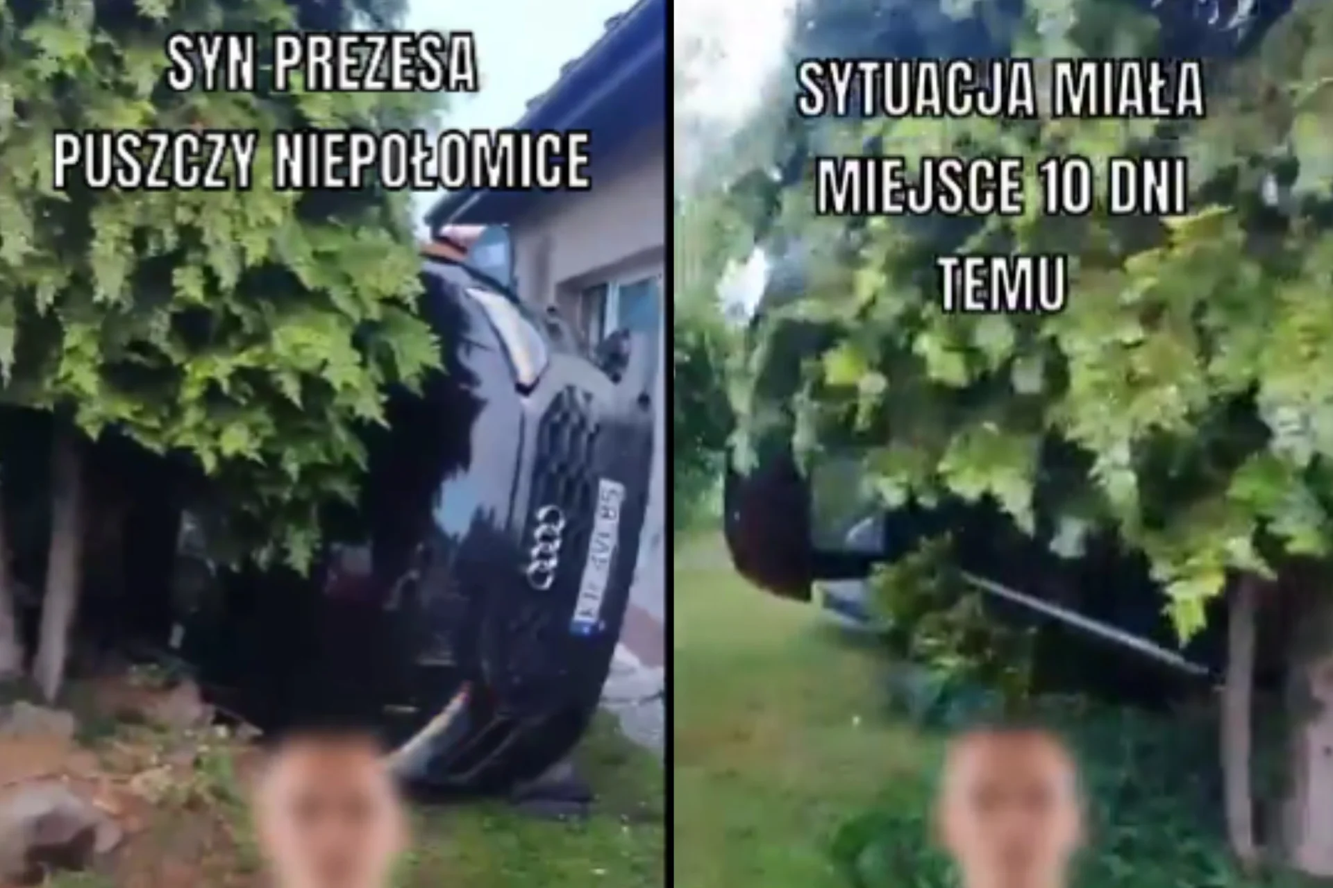 Nastolatek po pijanemu wjechał w dom. To syn prezesa klubu piłkarskiego Igor P. rozbił auto. 16-letni syn prezesa Puszczy Niepołomice był pijany