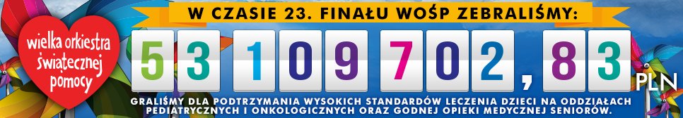 Wielka Orkiestra Świątecznej Pomocy zebrała w tym roku rekordową kwotę pieniędzy.