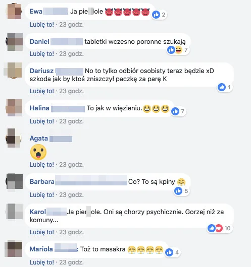 Wiele osób łączy rewizję paczki z ciastkami z polityką.