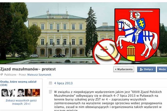 Nie będzie protestu przeciwko zjazdowi muzułmanów w Puławach