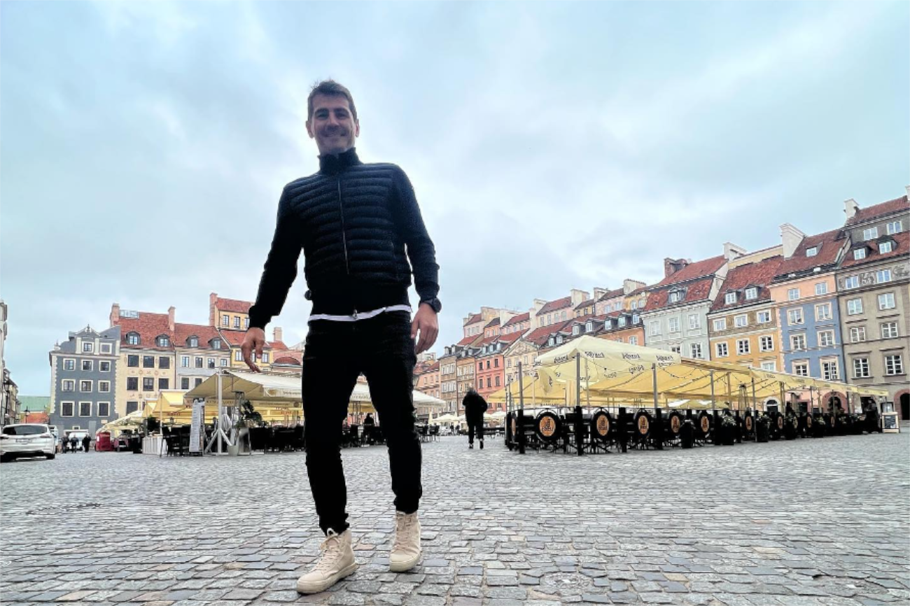 Iker Casillas odwiedził Warszawę.