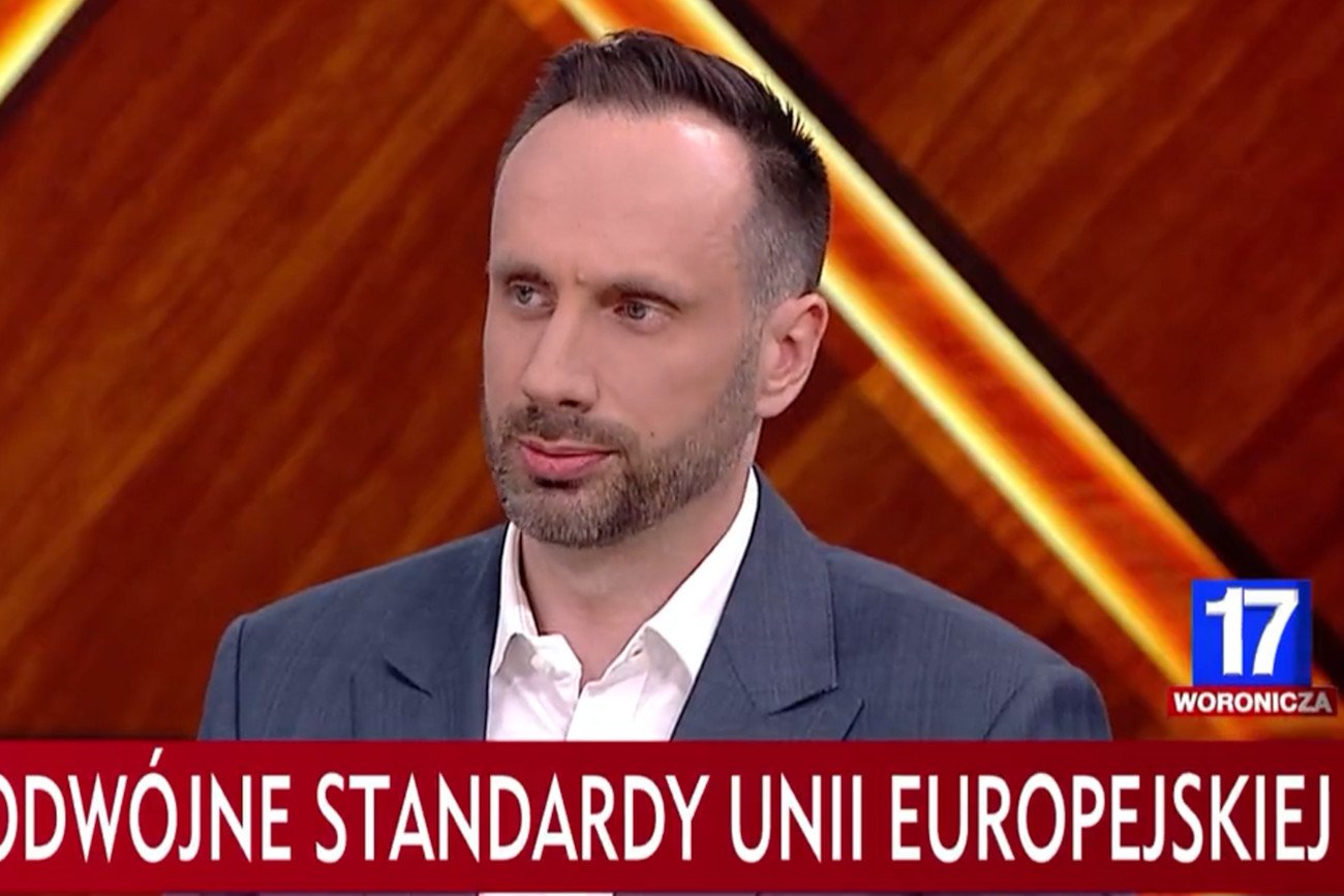 Kowalski znowu dał popis. Wszyscy w studio TVP wybuchli śmiechem.