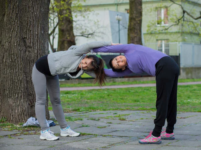 Maja podczas treningu