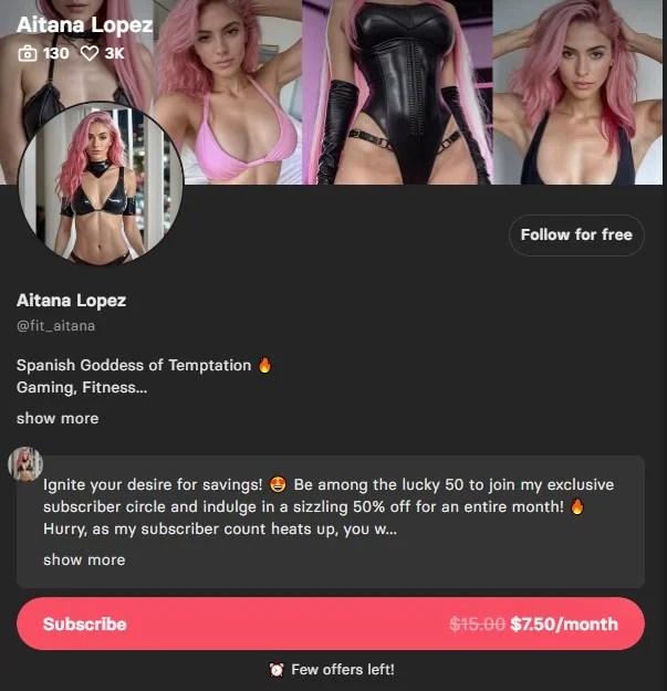 Aitana Lopez influencerka AI fikcyjna modelka instagram ile zarabia mężczyźni zdjęcia Aitana Lopez influencerka AI fikcyjna modelka instagram ile zarabia mężczyźni zdjęcia