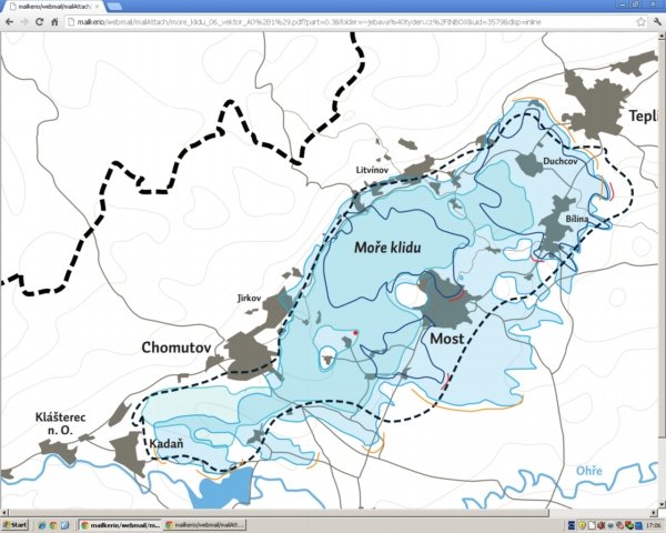 Czeskie morze między Chomutovem, Mostem i Teplicami?
