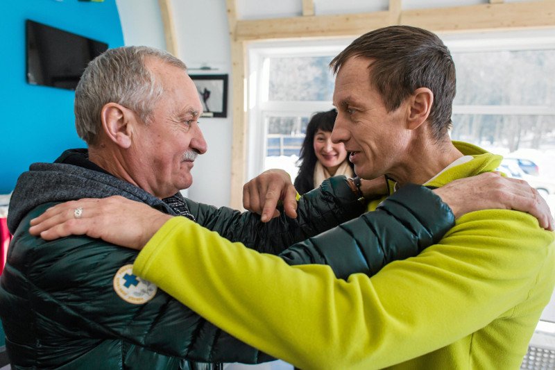 Krzysztof Wielicki i Denis Urubko w 2015 roku.