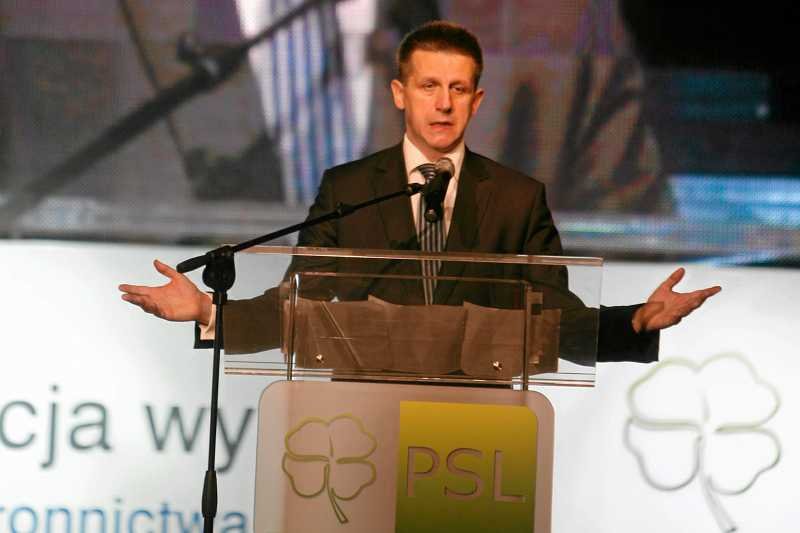 Jan Bury na konwencji przedwyborczej PSL