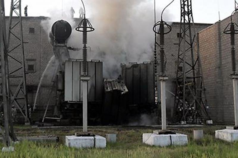 Prorosyjscy separatyści zniszczyli podstację dostarczającą prąd z Ukrainy