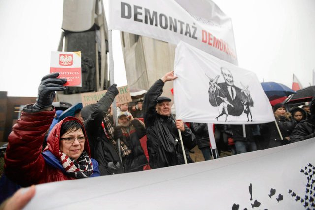 Jedna z demonstracji KOD w Gdańsku