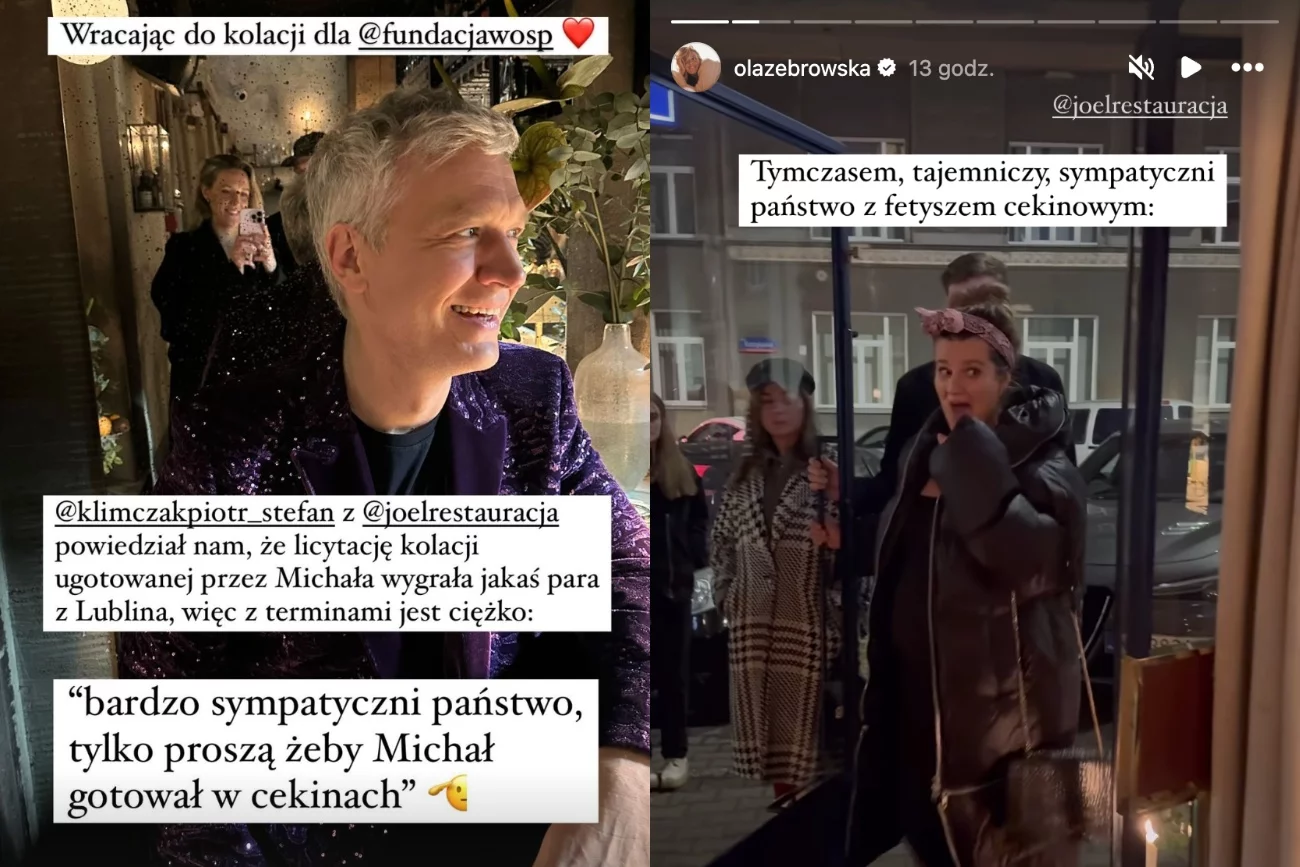 Kolacja z Żebrowskimi dla WOŚP. Wylicytowała ją Zborowska z mężem