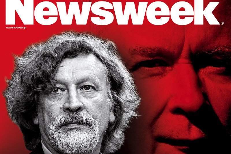 Na okładce nowego wydania tygodnika "Newsweek Polska" znajduje się Jan Maria Tomaszewski, kuzyn Jarosława Kaczyńskiego, który robi teraz karierę w przejętej przez PiS TVP.