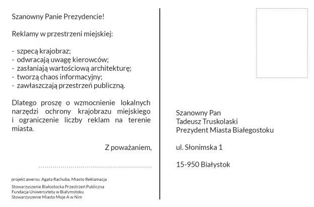 Nietypowa kartka pocztowa