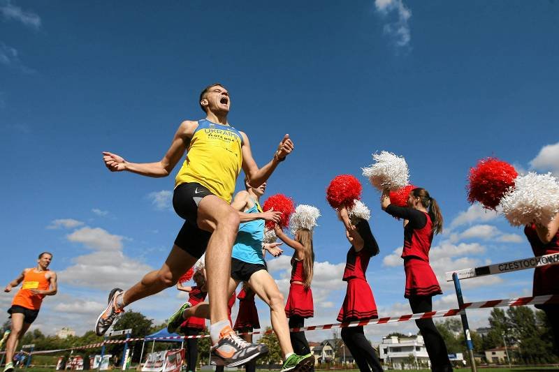 Meta biegu "Złota Mila" w Częstochowie