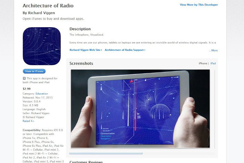 Aplikacja obrazująca infosferę.