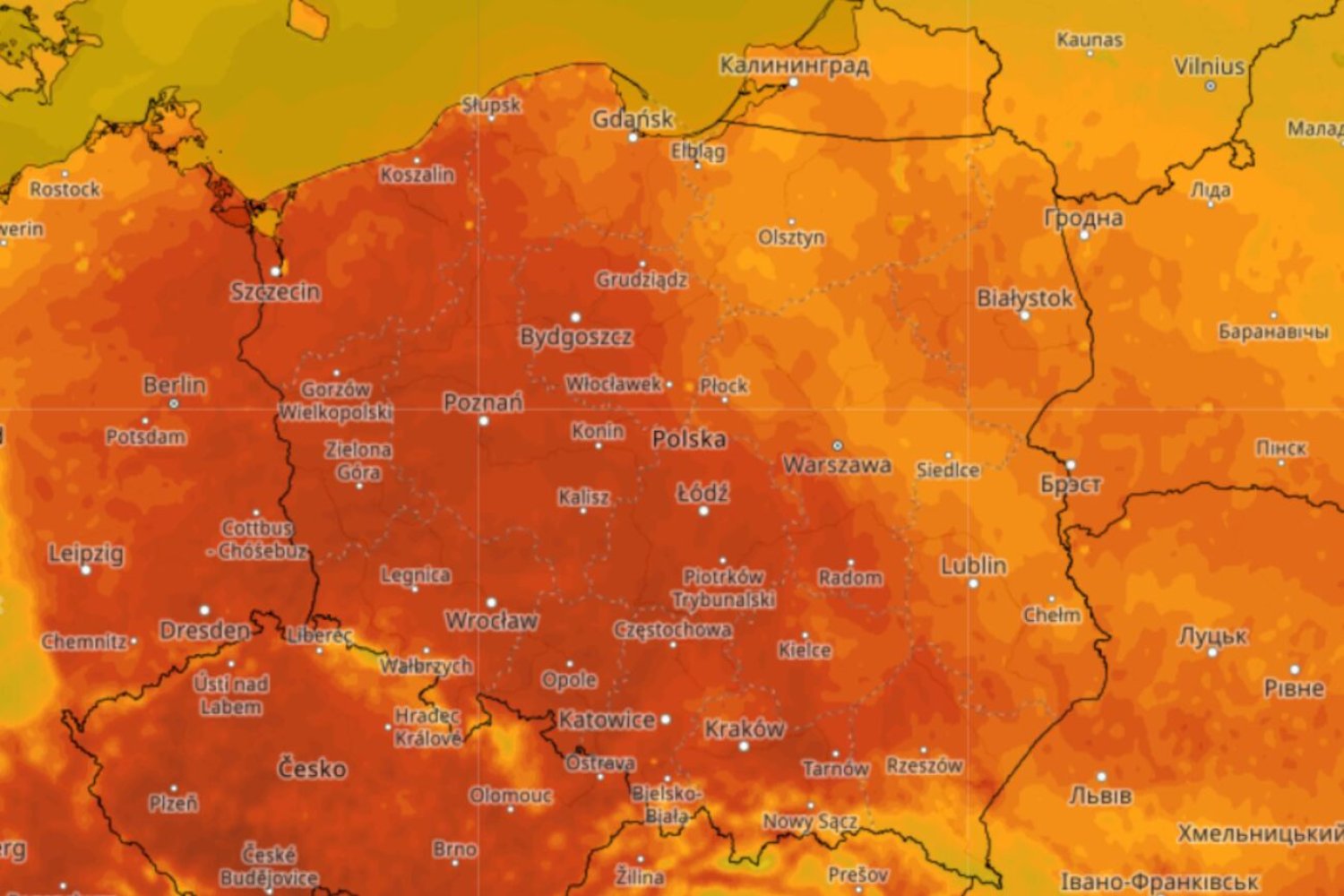 Nad Polskę nadciągają upały i burze
