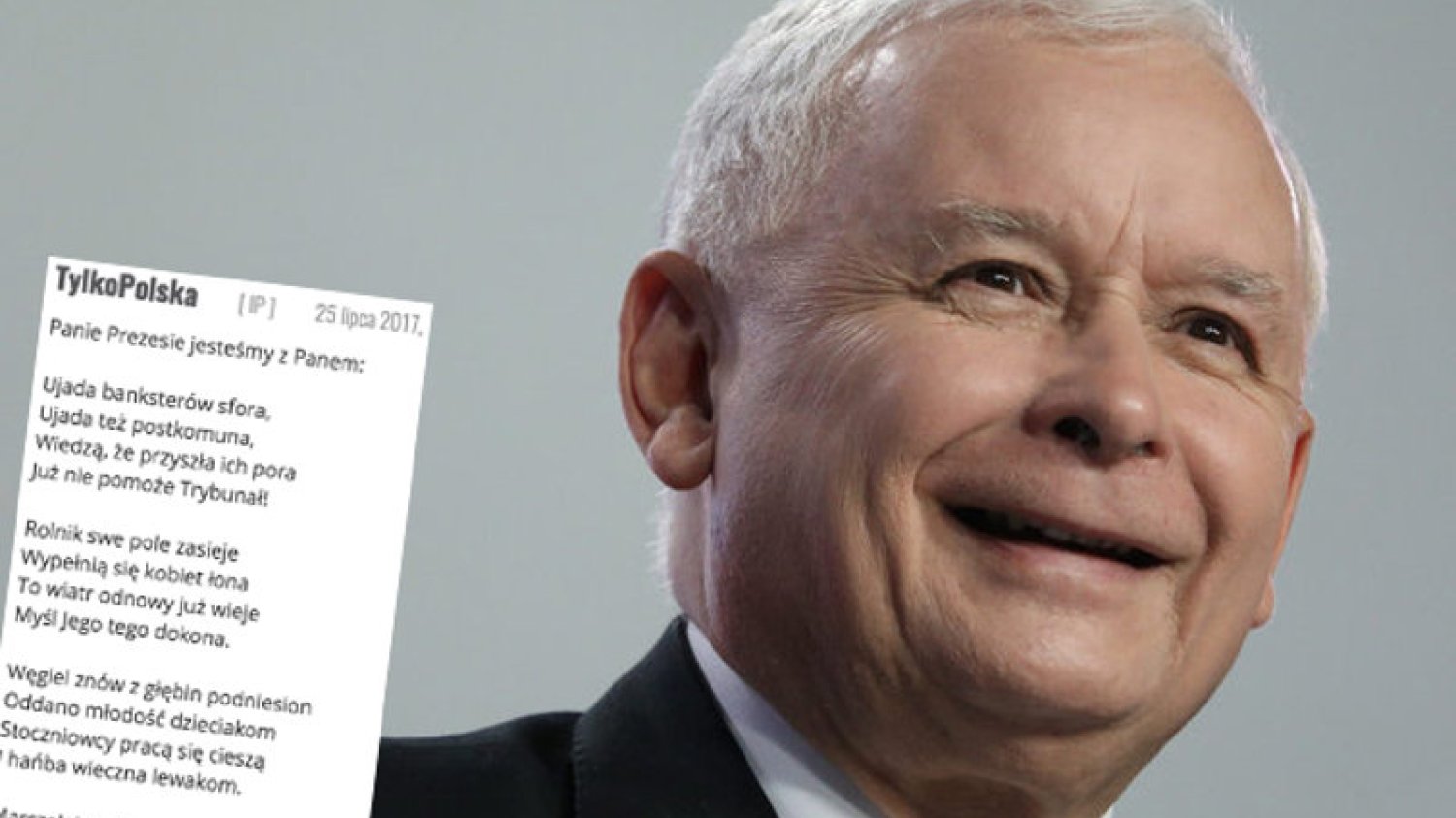 Poezja, jakiej nie znacie. "On, Prezes Duchem natchniony – Polska od Krymu do Gdyni!".