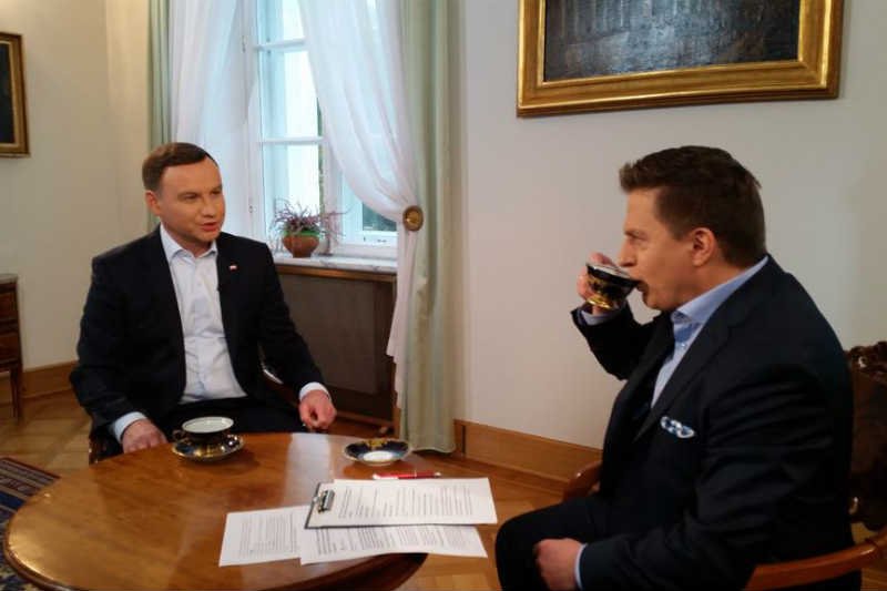 Andrzej Duda na tydzień przed wyborami udzielił godzinnego wywiadu TVN24.