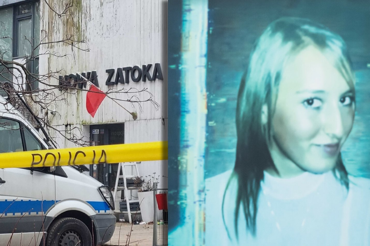 Działania służb przy Nowej Zatoce i archiwalne zdjęcie Iwony Wieczorek (z okładki książki Janusza Szostaka)